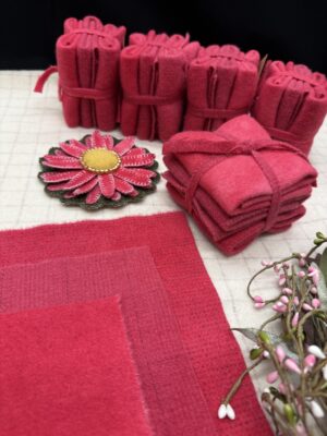 Hand Dyed Fuchsia Cube