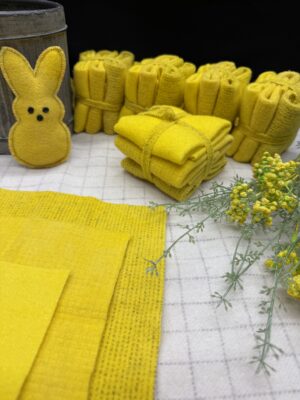 Hand Dyed Canary Yellow Cube