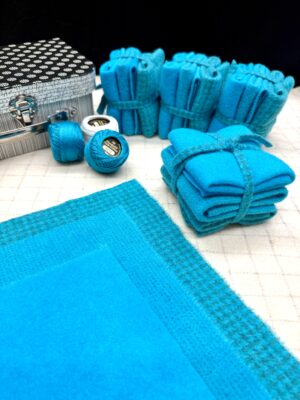 Hand Dyed Turquoise Cube