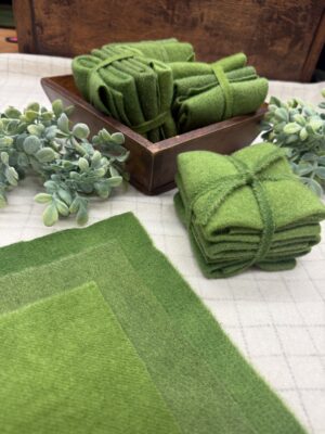 Hand Dyed Green Apple Cube