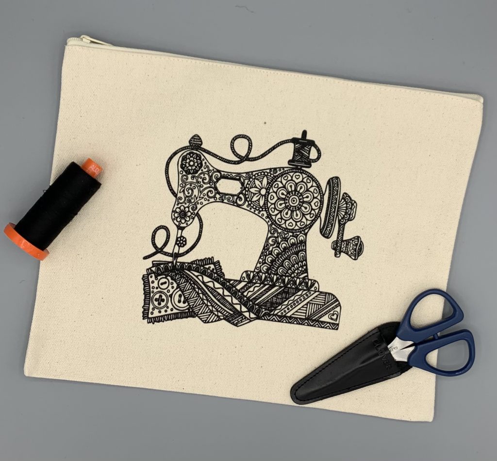 Sewing Machine Zipper Bag The Woolen Needle