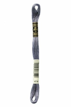 Dark steel grey DMC Embroidery Floss 414