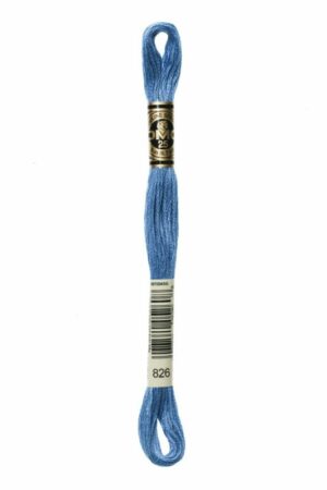 Blue Embroidery Floss DMC 826