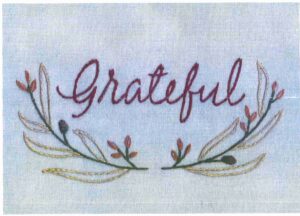 grateful embroidery patch