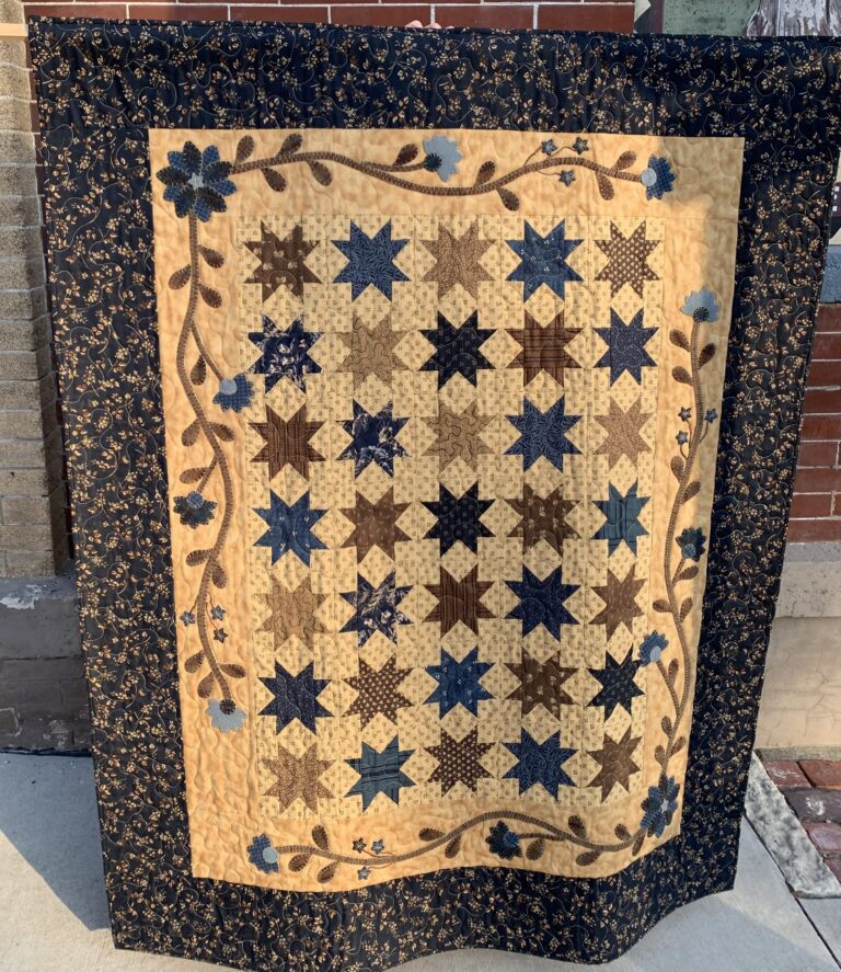 Nottingham Stars Quilt Sample The Woolen Needle