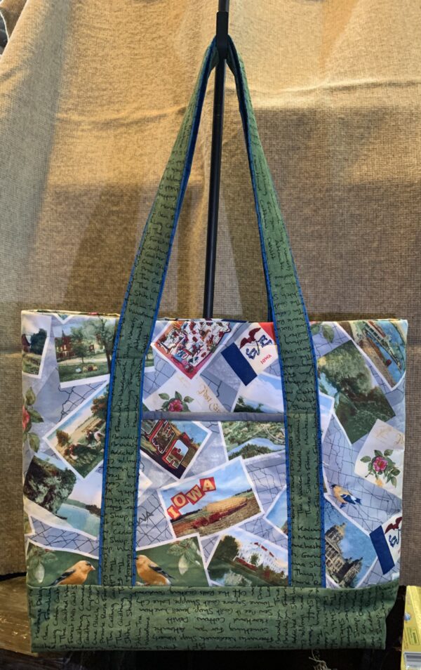 Green Tote Bag Sample The Woolen Needle