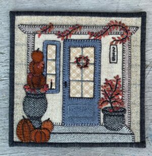 My Blue Door Wool Applique