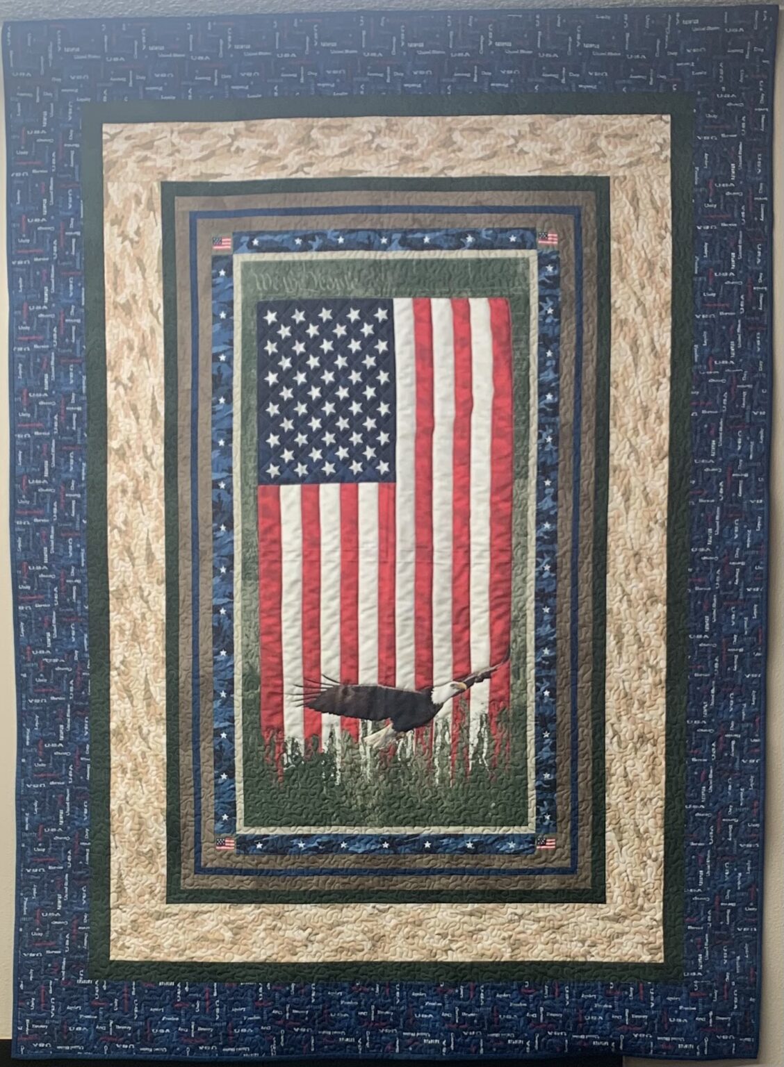 All American King Sized Quilt The Woolen Needle