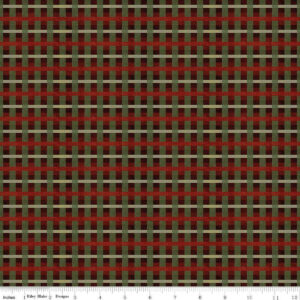Up on the Housetop 14735 Plaid Cranberry
