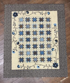 Nottingham Stars Quilt Sample Brown Border
