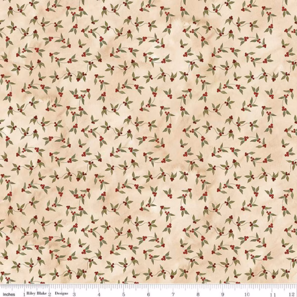 Naughty or Nice C16263 Holly Berries Parchment