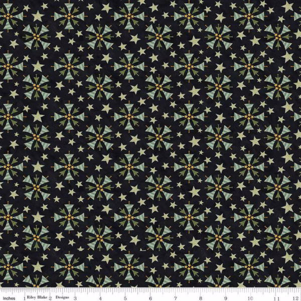 Naughty or Nice C16264 Trees Black