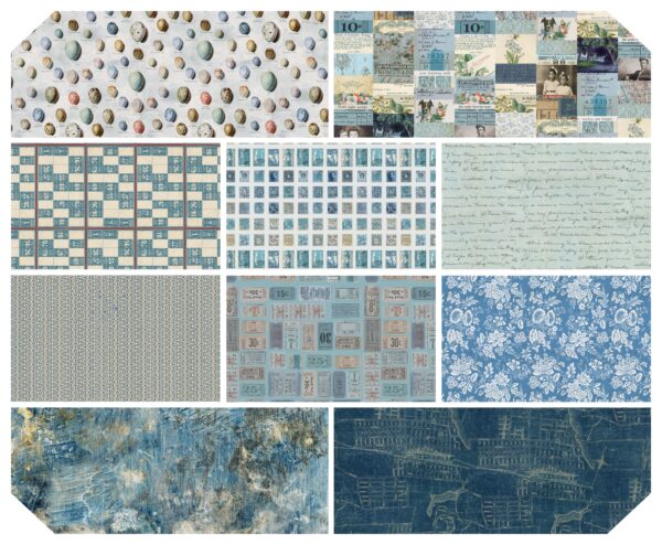 Eclectic Elements Palette Blue Fat Quarter Bundle