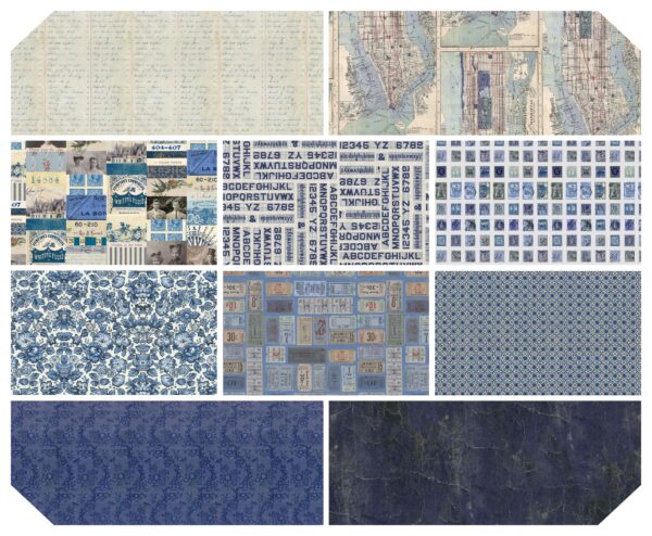 Eclectic Elements Palette Indigo Fat Quarter Bundle - Image 2