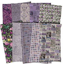 Eclectic Elements Palette Purple Fat Quarter Bundle