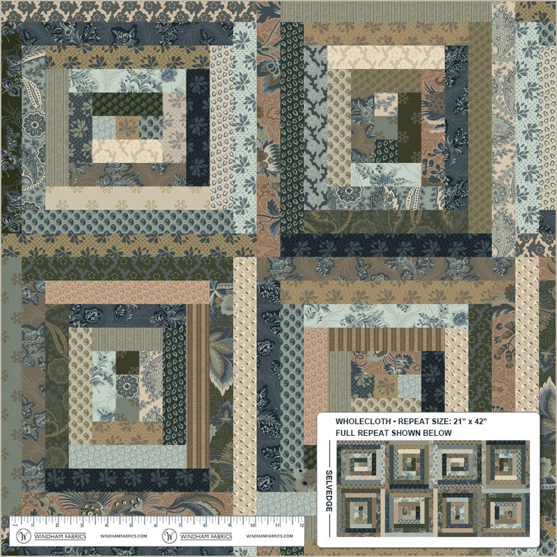 Heirloom 55081D 5 Slate Wholecloth - Image 2
